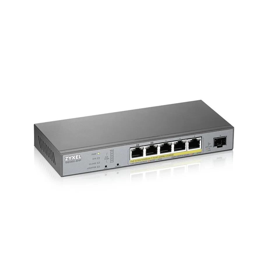 GS1350-6HP-EU0101F (Smart L2 Gigabit NebulaFlex Video Surveillance)